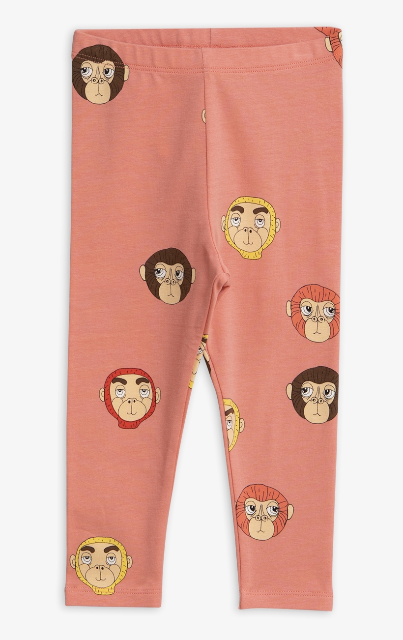 Monkeys Printed Leggings - Pajamas, transparent png #6489633