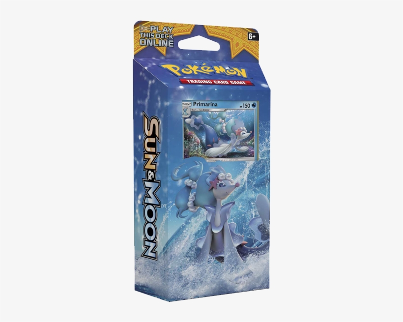 Pokemon Sun And Moon Theme Deck Bright Tide - Sun And Moon Primarina Theme Deck, transparent png #6489800