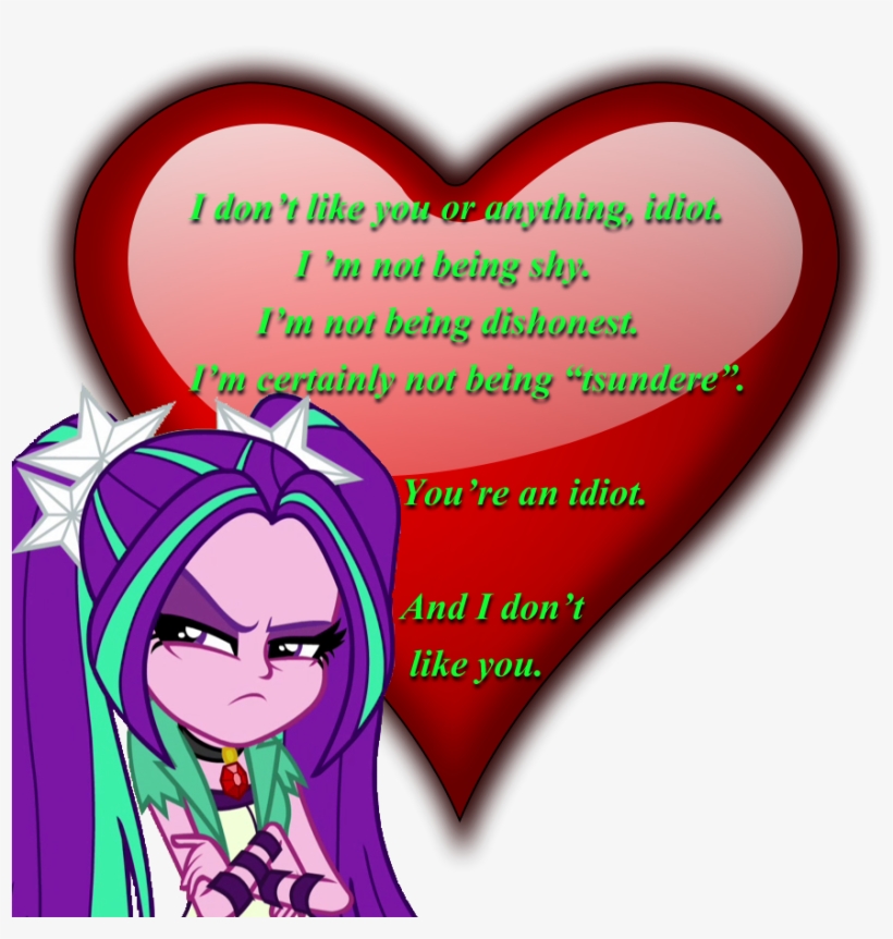Anti-valentine, Aria Blaze, Brutal Honesty, Crossed, transparent png #6490519