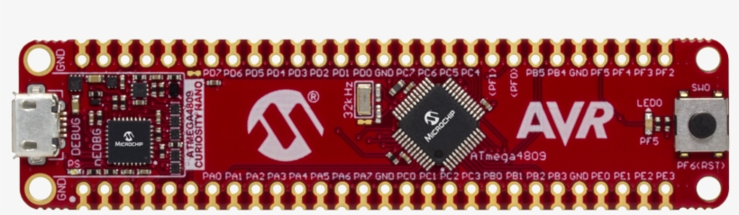 Dm320115 Front Transparent - Atmega4809 Curiosity Nano, transparent png #6490731