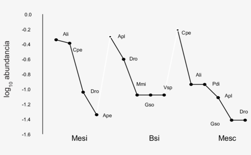 Curvas De Rango-abundancia Del Ensamblaje De Murciélagos - Diagram, transparent png #6491487