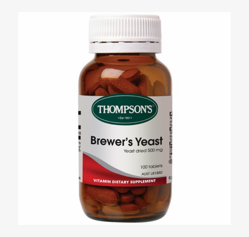 Thompsons Brewers Yeast 100 Tablets - Thompson's Mood Manager 30 Caps, transparent png #6492000