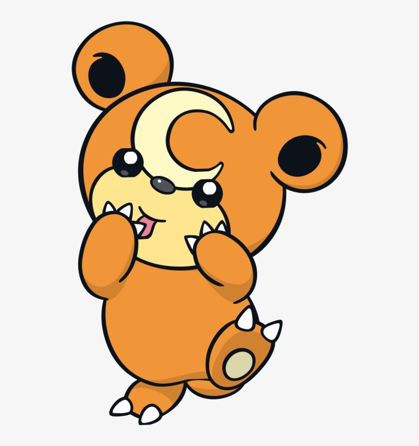 Teddiursa Global Link Artwork - Teddiursa Pokemon, transparent png #6492287