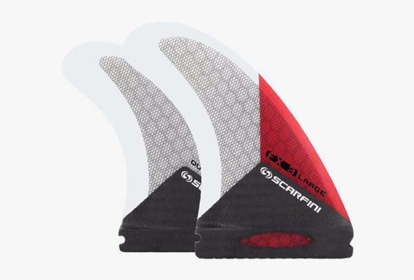 Fx3 Carbon Thruster Set - Scarfini Fins - Fx3 Quad (futures) - Red - Medium/large, transparent png #6492770