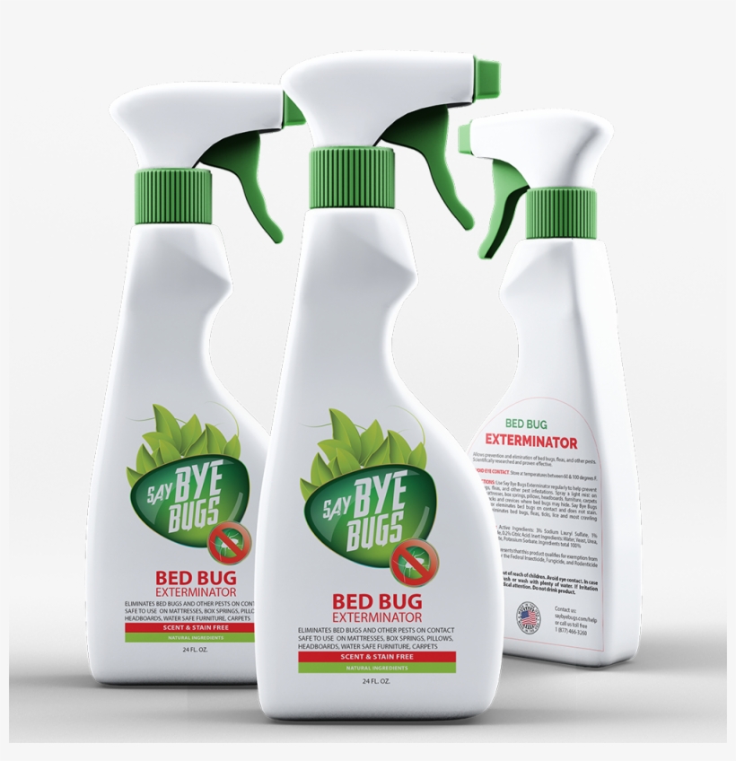 Bed Bug Extermination Spray - Say Bye Bed Bugs Spray, transparent png #6493078