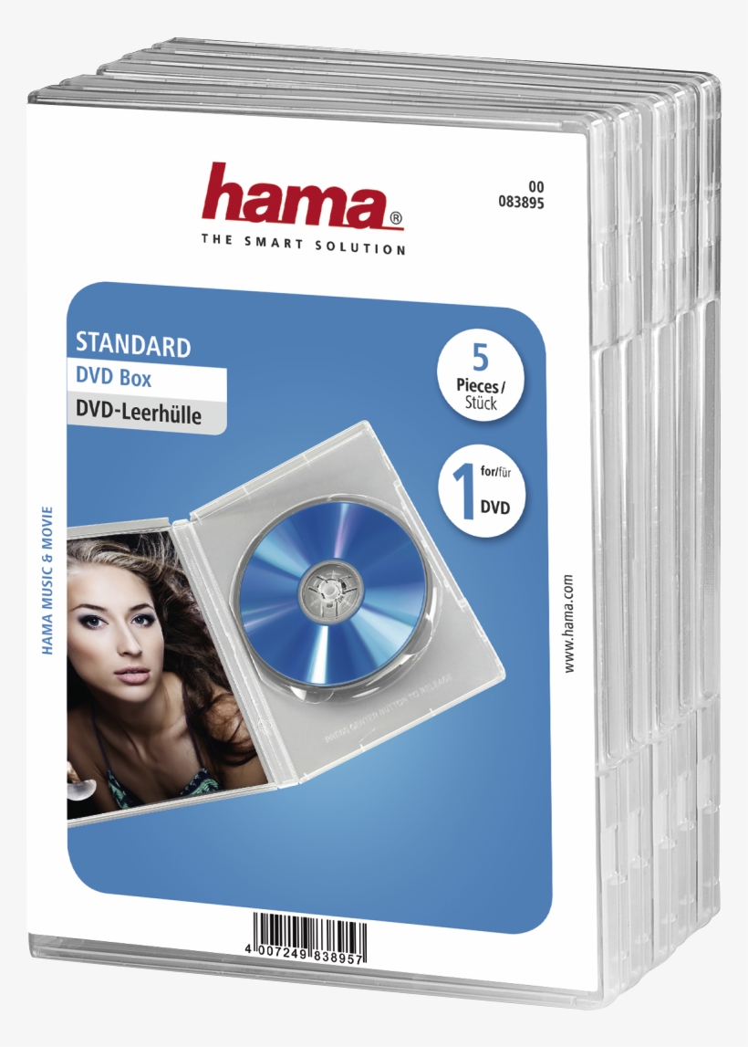 Standard Dvd Jewel Case, Pack Of 5, Transparent - Standard Dvd Jewel Case Pack Of 5 (transparent), transparent png #6493925