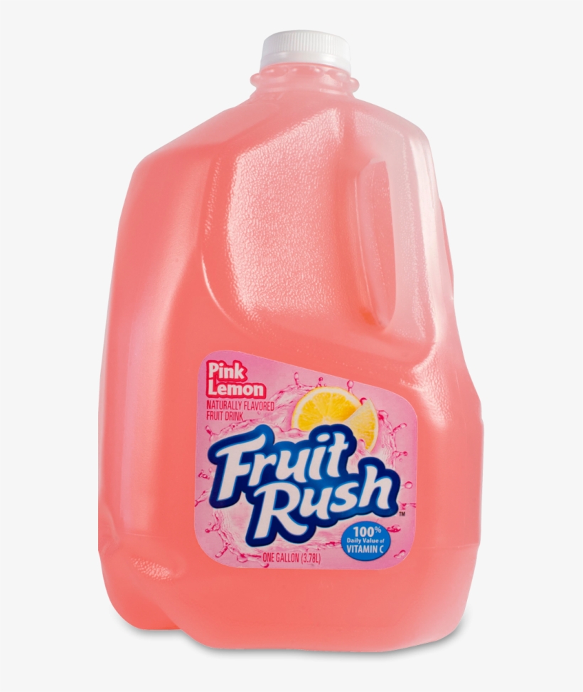 Fruit Rush Pink Lemon - Fruit Rush Fruit Drink, Pink Lemon - 1 Gl (3.78 Lt), transparent png #6494125