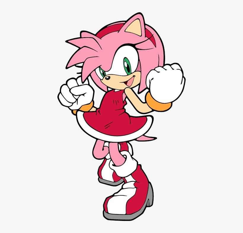 Sonic The Hedgehog Clipart Red - Amy The Hedgehog, transparent png #6494478
