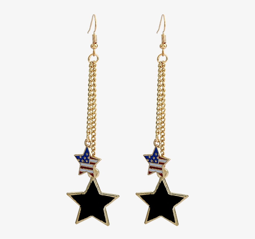 20170309112111 56738 - Cheap Women Earring Double Pentagram American Flag, transparent png #6494880