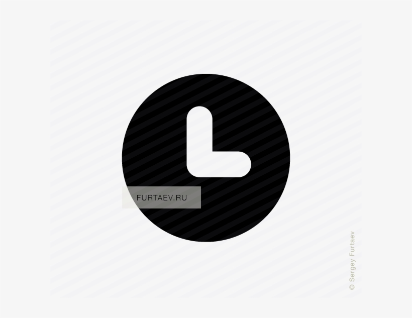 Vector Icon Of Clock Face - Circle, transparent png #6495060