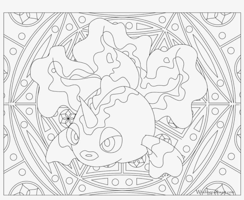 Adult Pokemon Coloring Page Goldeen, transparent png #6496171