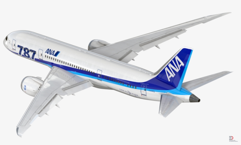 Boeing 787 8 All Nippon Airways Rigged Royalty Free, transparent png #6498219