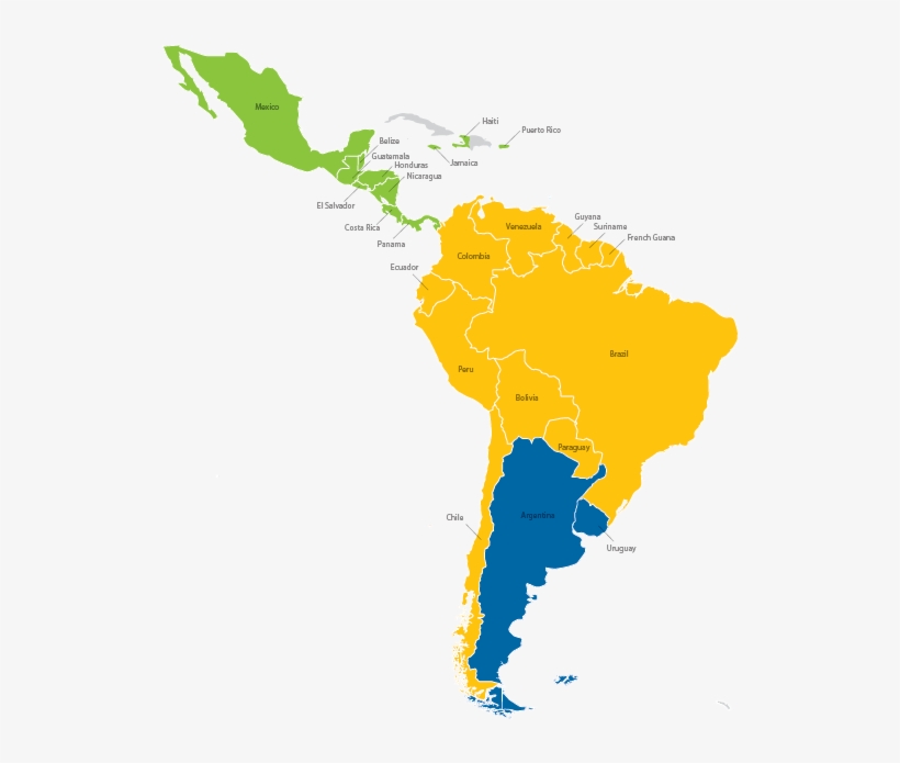 Central America / South America Teejet Offices, transparent png #6498261