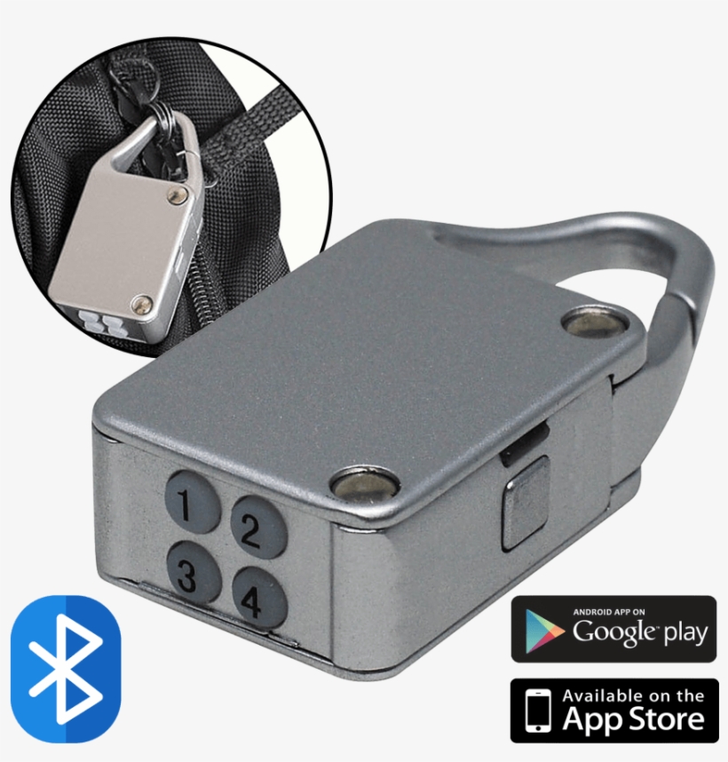 Smart Bluetooth Pushbutton Luggage Padlock By Ivomax, transparent png #6499776