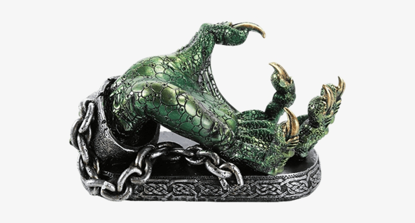 Green Dragon Claw Wine Holder, transparent png #6499777