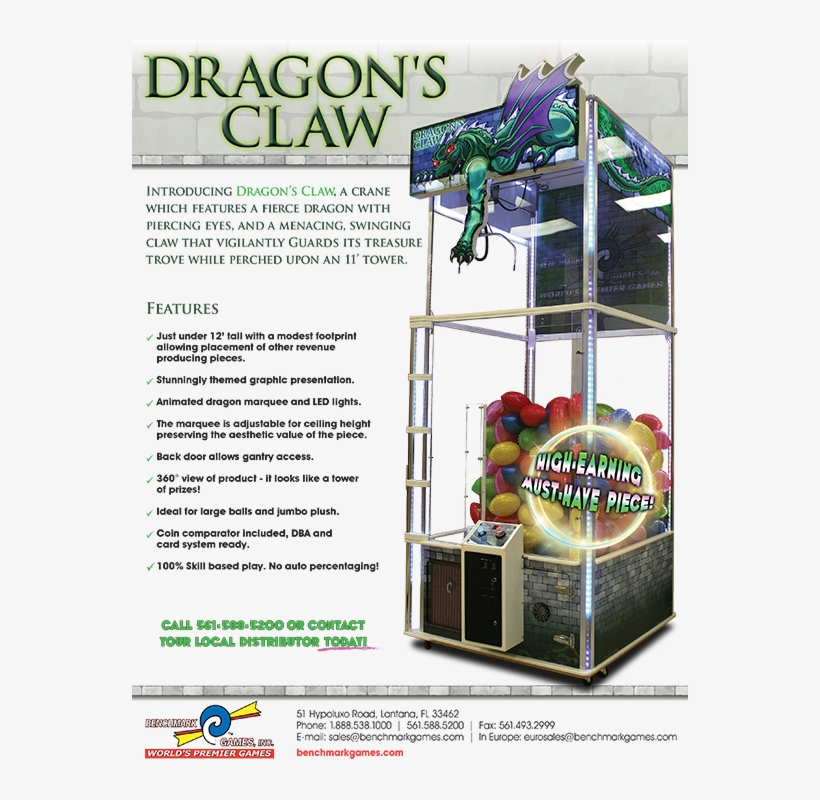 Benchmark Games Dragon's Claw, transparent png #6499834