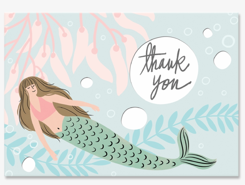 Thank You Mermaid Boxed Cards, transparent png #6499981