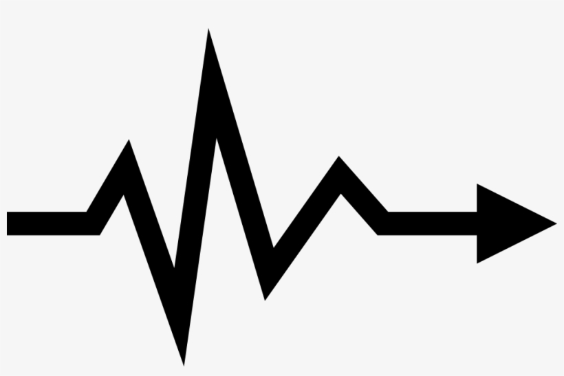 Heartbeat Lifeline Arrow Symbol Comments - Linea De Vida Png, transparent png #650212