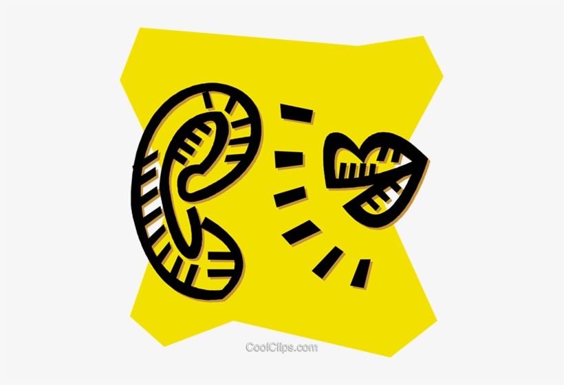 Talking Mouth And A Human Ear - Mouth Talking To Ear, transparent png #650588