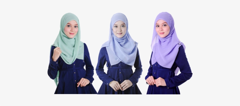 Three Green Hijabs Have Been Produced To Date And Soon - Malaysian School Uniform Hijab, transparent png #650671