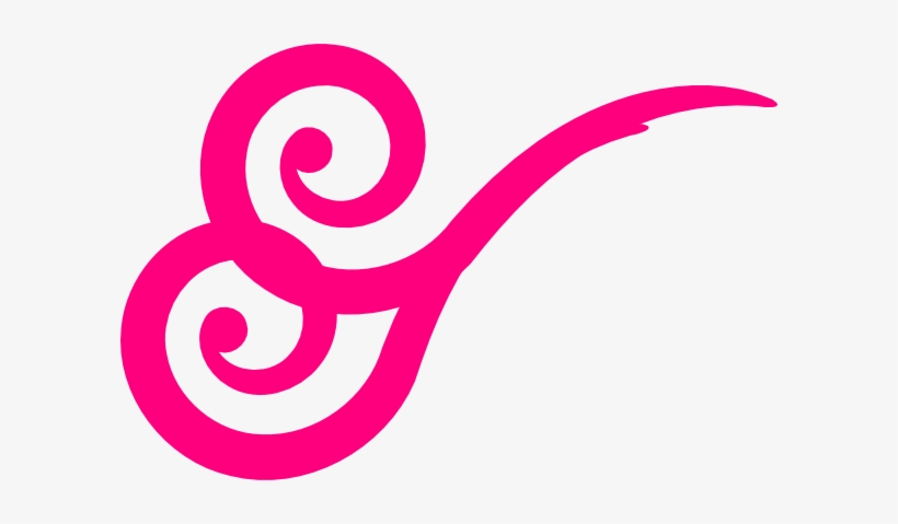 Wind Swirl Gusts Pink Clip Art At Clkercom Vector Online - Thick Swirls Png, transparent png #650817