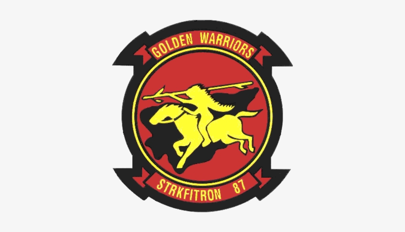 Strike Fighter Squadron 87 Insignia 2015 - Vfa 87 Golden Warriors, transparent png #650889