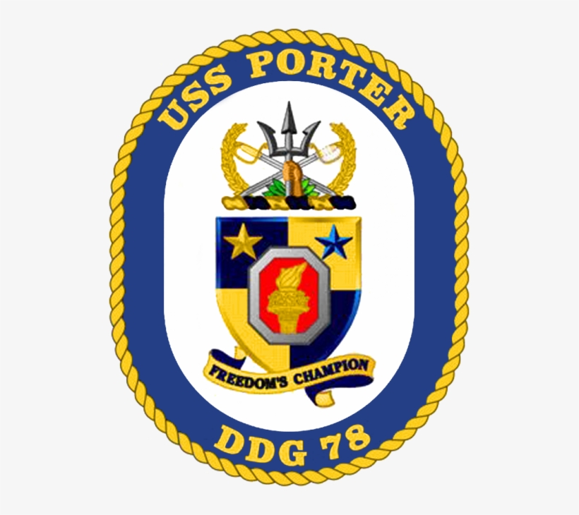 Uss Porter Crest - Ri Fusion Center, transparent png #650914