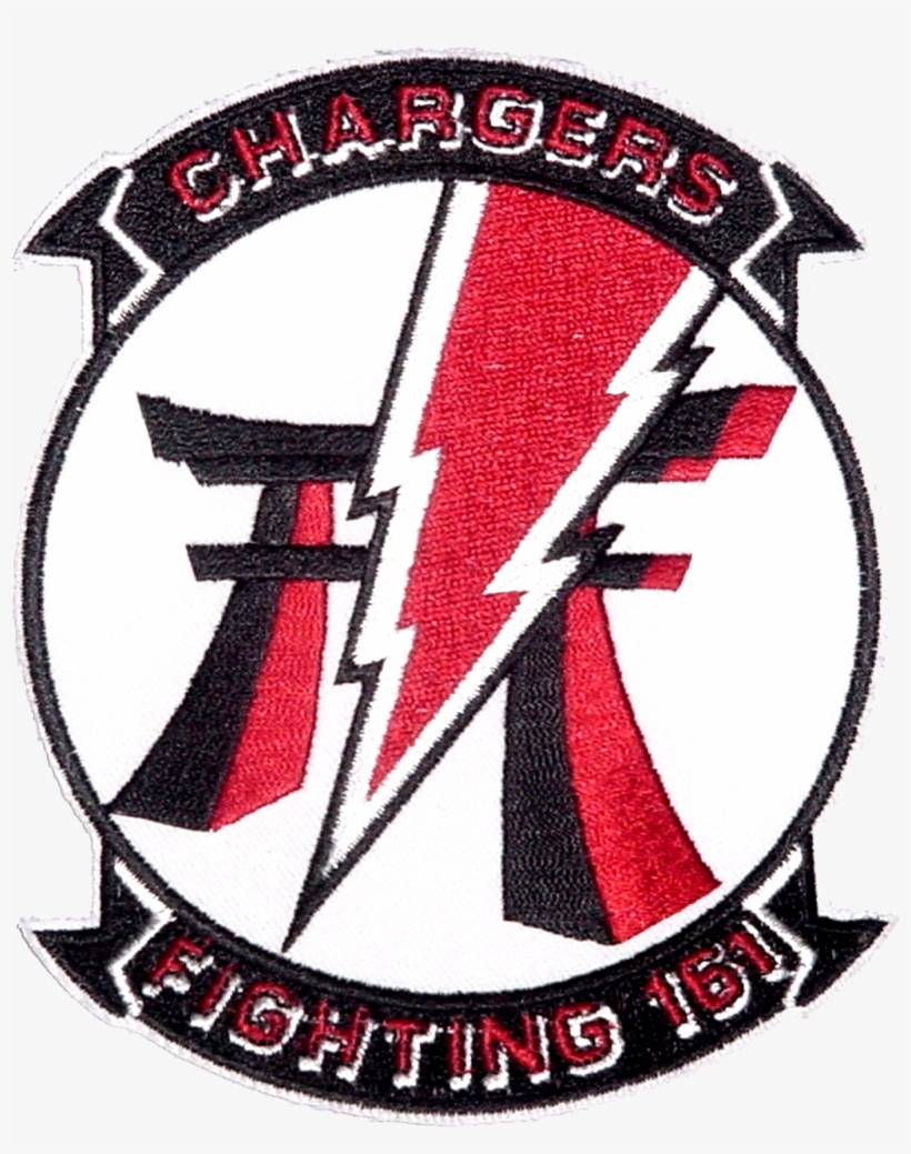 Fighter Squadron 161 Insignia C1984 - Chargers Chargers Chargers Rectangle Sticker, transparent png #651416
