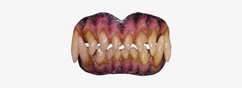 Wolf Teeth Costume Dentures - Tongue, transparent png #651419