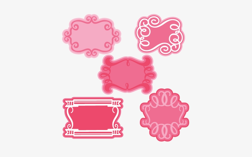 Fancy Frames Svg Cutting Files Frame Svg Cuts Cute - Png Cute Pink Frames, transparent png #651695