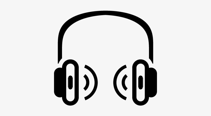 Headphones With Sound Waves Vector - Music, transparent png #651908