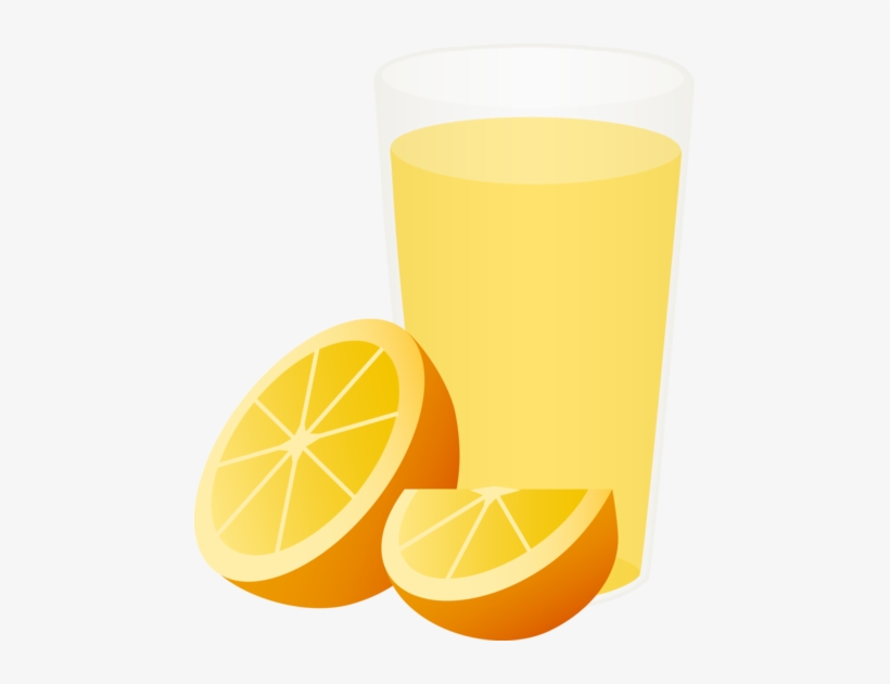 Glass Of Orange Juice With Sliced Fruit - Orange Juice Clip Art, transparent png #652009