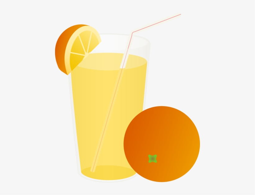 Glass Of Orange Juice Png Clipart - Orange Juice Clipart Png, transparent png #652625