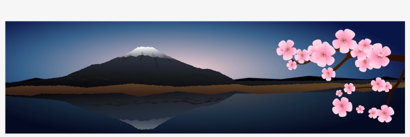 Asia Cherry Blossom Fujii Japan Landmark L - Cherry Blossoms Necklace Pendant Cherries Art Pendant, transparent png #653590