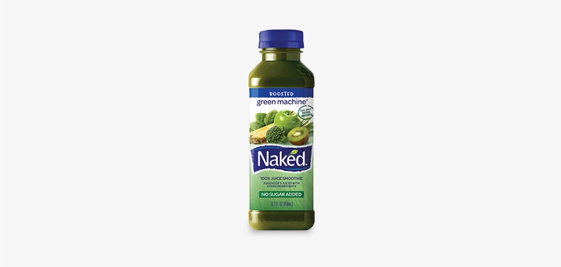 Naked Juice - Naked Green Machine Juice Smoothie - 15.2 Fl Oz Bottle, transparent png #654267