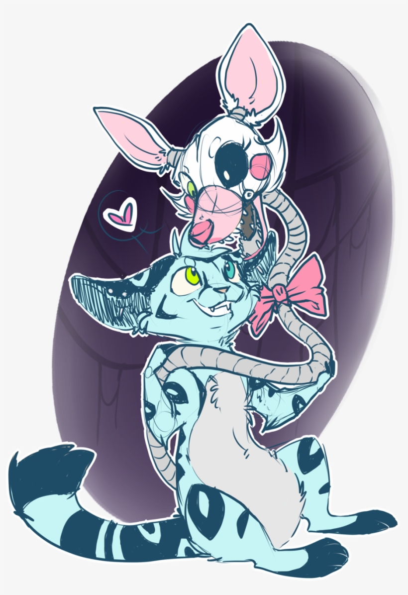 Drawn Adorable Mangle Fnaf - Fnaf Mangle Drawing Cute, transparent png #654361