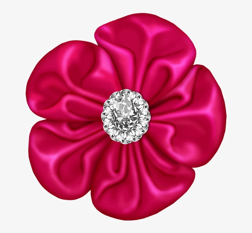 Pink Bow With Pinterest - Flower, transparent png #654405