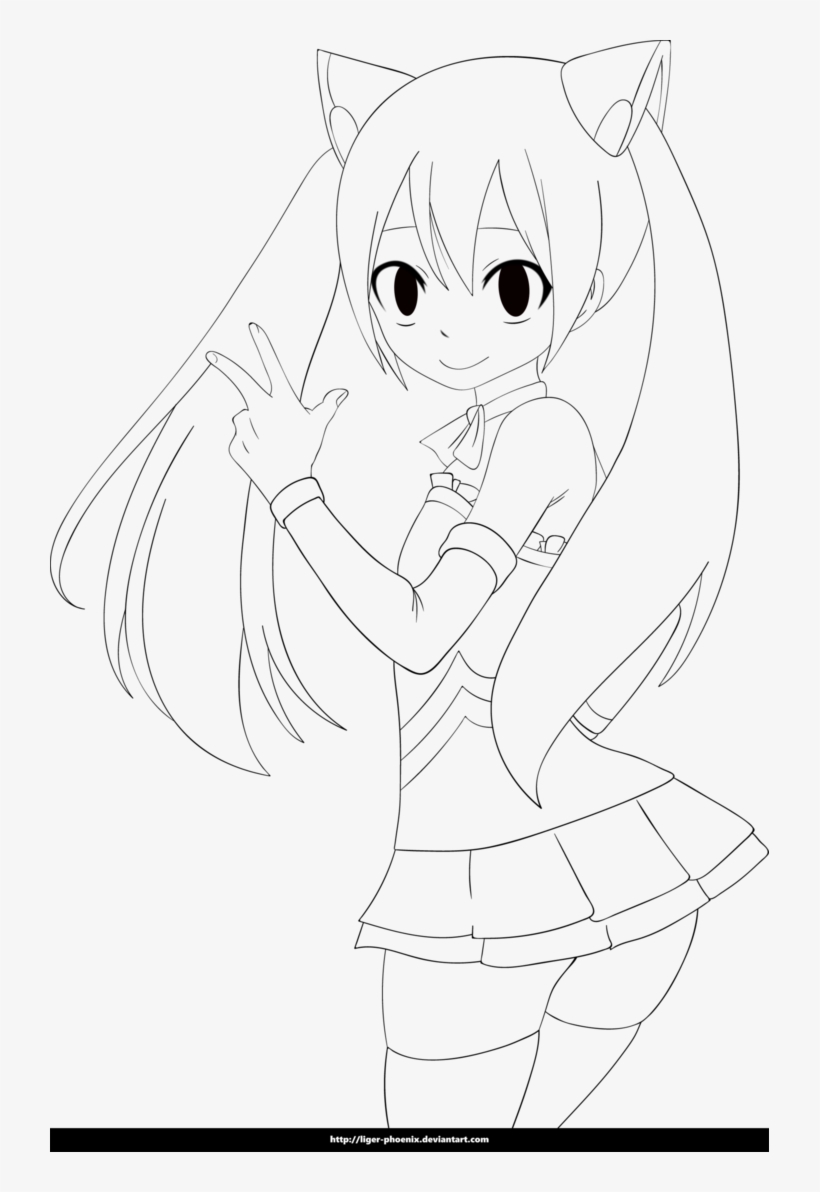 Wendy Marvell Lineart - Line Art, transparent png #654434