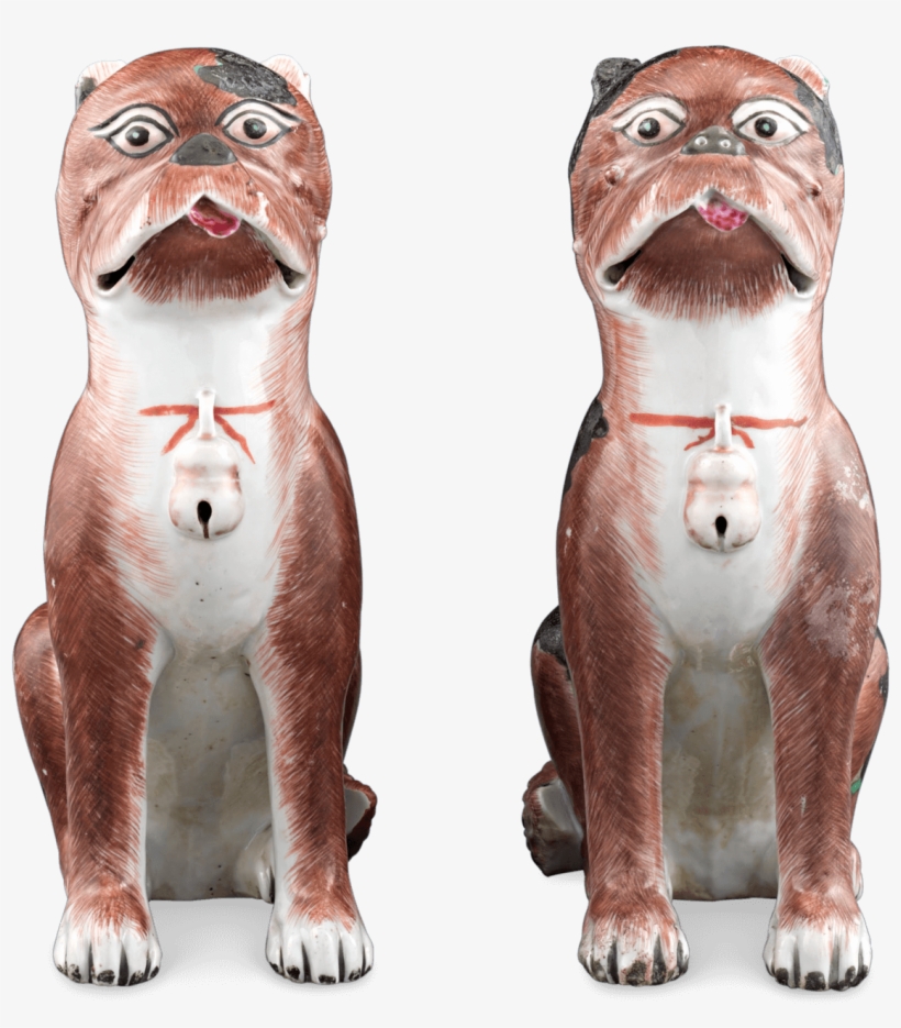 Porcelain Chinese Pug Dogs - Pug, transparent png #654806