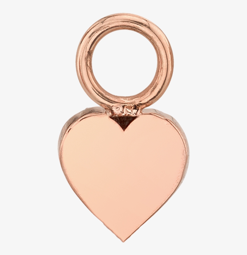Gold Heart Hoop Charm - Locket, transparent png #655244