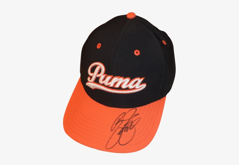 Rickie Fowler Autographed Puma Golf Hat Jsa - Puma Script Fitted Cap - Navy, transparent png #655262