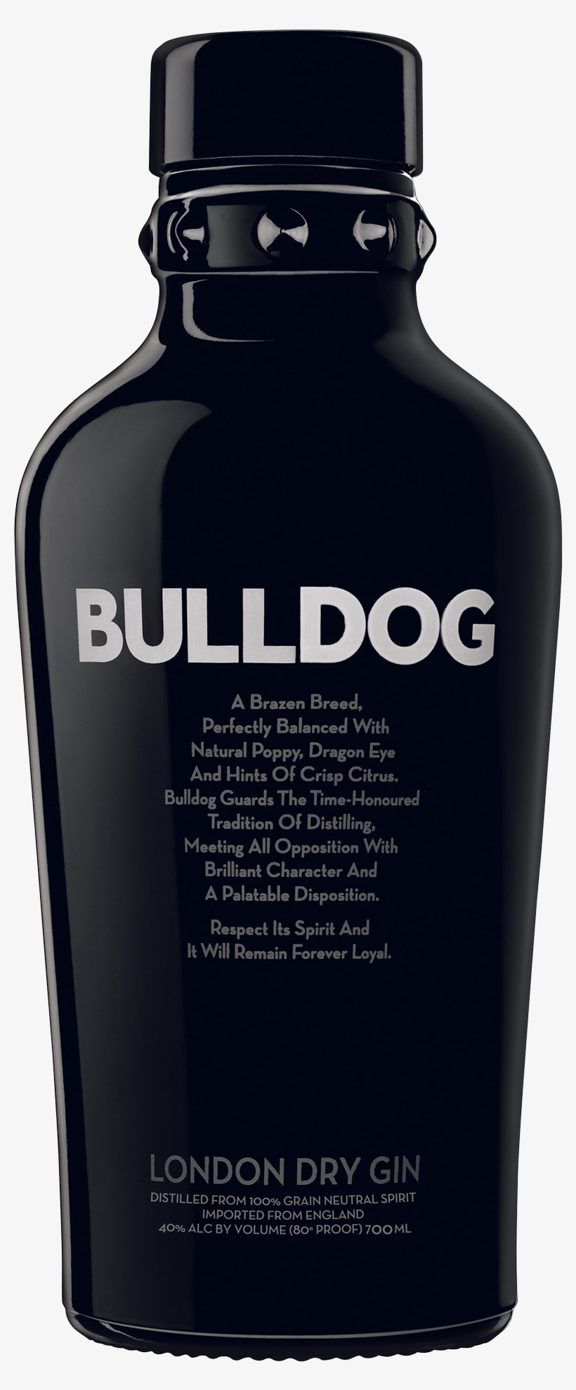Bulldog London Dry Gin 700ml - Bulldog London Dry Gin 750ml, transparent png #655321