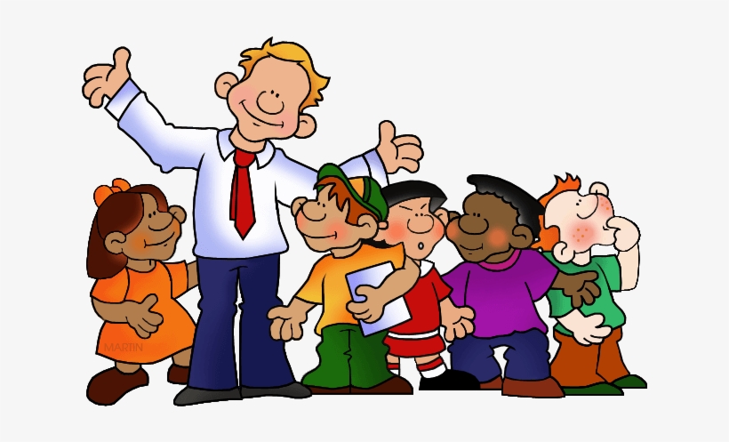 Chaperone With Kids Illustration - Field Trip Clip Art, transparent png #655374