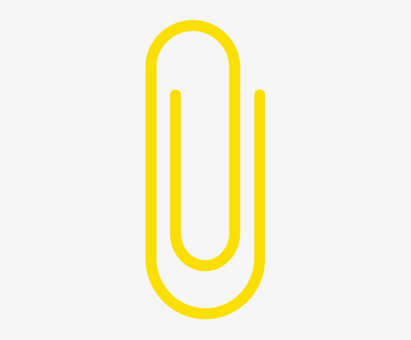 Paperclip Yellow - Paper Clip Icon, transparent png #655434
