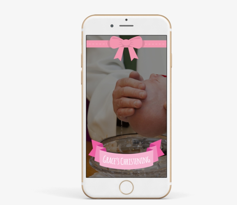 Christening Pink Bow, transparent png #655583