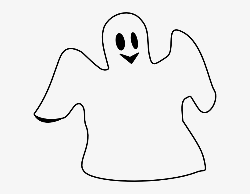 Ghost Clip Art Png - Ghost Black And White Clipart, transparent png #655870