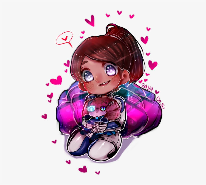 I Drew A Sarah With A Mini Jaal Please Note I Was Drawing - Video Game, transparent png #656543