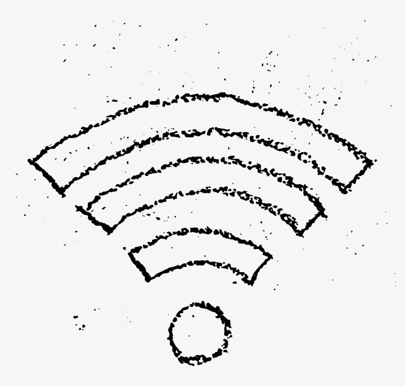 Free Wifi Chalk Icon Jonphillips - Wifi Symbol Chalk, transparent png #656563