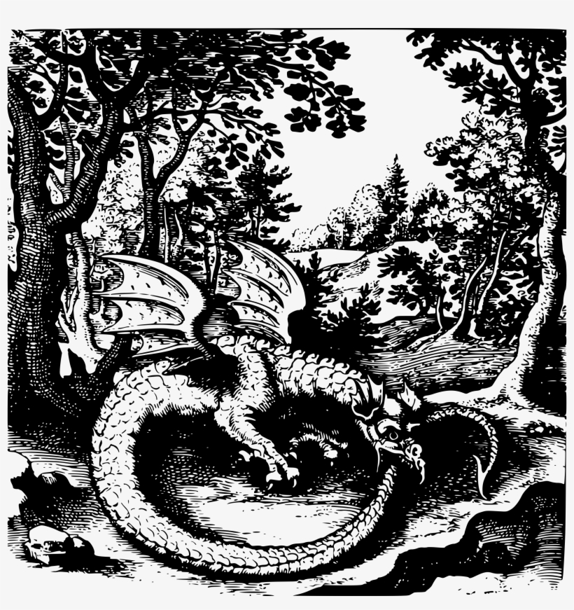 Big Image - Early Depictions Of Dragons, transparent png #656890