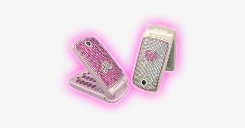 Clip Art Kawaii Tumblr - Pink Flip Phone Png, transparent png #657359